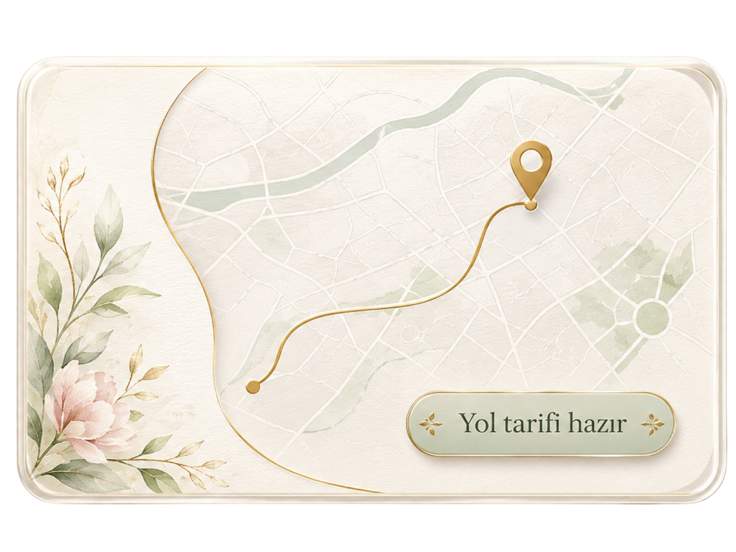 Mekan konumu yol tarifi kartı